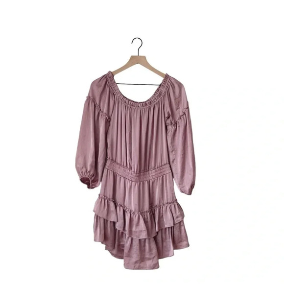 MISA Los Angeles Romi Dress Off the Shoulder Mauve
Size M - Picture 6 of 15